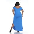 thumbnail image 3 of White Mark Robe Maxi à Épaules Dénudées pour Femmes, 3 of 4