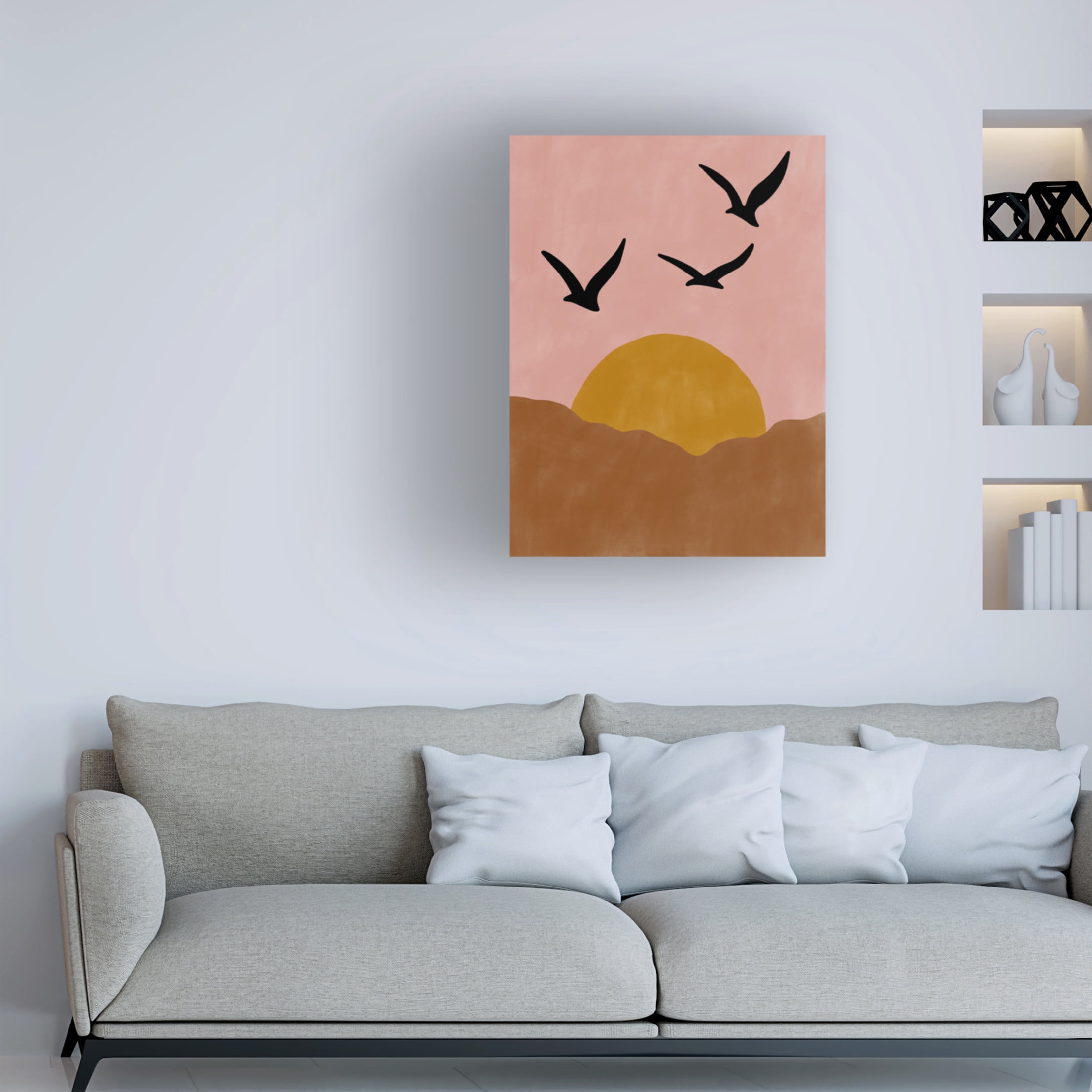 Trademark Fine Art Elena Ristova softpink32 Canvas Wall Art