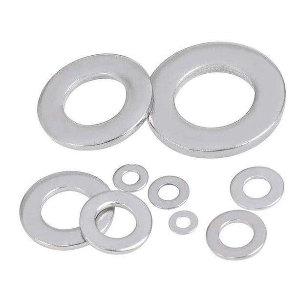 Juego surtido de arandelas planas de acero inoxidable 360PCS M2 M2.5 M3 M4 M5 M6 M8 M10