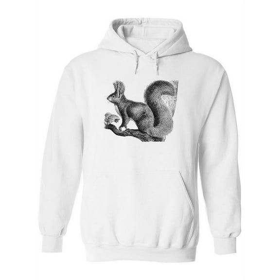 Red Squirrel Drawing Hoodie Women -Image by Shutterstock, Female Medium