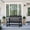 Black, variant on MUCHENGHY 48" Outdoor Garden Bench, 550lbs Weatherproof HDPE Porch Seat, Black