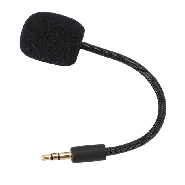 Gaming Headset Microphone, 3.5mm Jack Gold Plated Plug Mic Replacement Professional For Gaming Headset Accessories