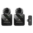thumbnail image 2 of PULUZ Wireless Lavalier Microphone, Compatible with iPhone / iPad, 8-pin Receiver and Dual Microphones (Black), 2 of 4