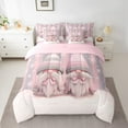 thumbnail image 2 of Castle Fairy Children Boys Girls Cartoon Xmas Gnome 7 Pieces Bedding Comforter Set,Happy New Year Full Bedding Set Lightweight,Merry Christmas Fitted Sheet Flat Sheet,Ultra Soft Home Decor, 2 of 8