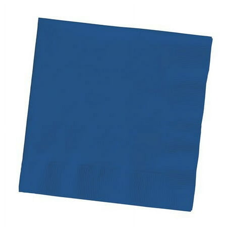 Club Pack of 500 Navy Blue 3-Ply Paper Party Lunch Napkins 6.5"