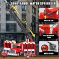 thumbnail image 3 of Camión de bomberos de juguete BuddyBight 69 cm con escalera y rociado de agua, 3 of 7