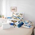 thumbnail image 6 of Homewish Excavator Crane Pattern 7-Piece Twin Bedding Sets,Construction Vehicles Bedding Comforter Set,Blue Yellow White Sheet Sets For Boys Kids,Luxury Bedroom Decor, 6 of 8