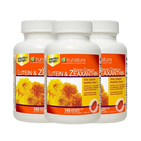 3 Pack | Trunature Vision Complex Lutein & Zeaxanthin, 140 Softgels