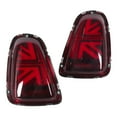 thumbnail image 3 of Taillights Assembly Brake Lamp Running Light VLAND For JCW Union Jack Full LED Tail Lights Red Lens Fits For R56 R57 Pre-LCI 2007-2013, 3 of 8