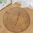 thumbnail image 1 of Mat Living Round Wood Grain Area Rug for Home Kids Floor Play Mat Yoga Room Carpet Round Wood Pattern Home Accessory, 1 of 1