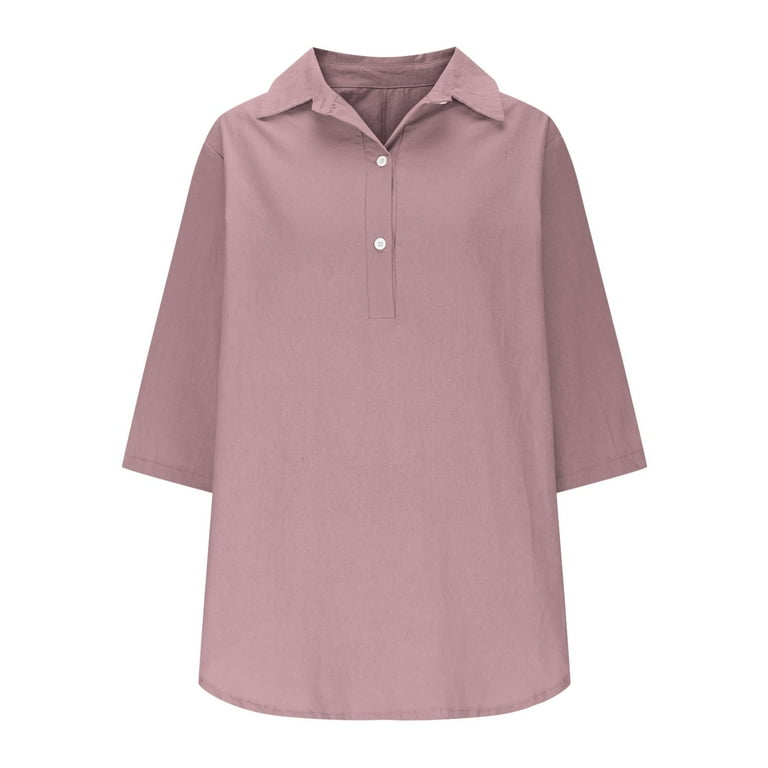 Xdegoge Plus Size Clearance Under $20 Linen Tshirt for Women V
