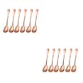 thumbnail image 1 of Inteprter Cucharadita de acero inoxidable de 6 uds., juego de cubiertos con forma de concha de estilo Vintage, vajilla, cuchara portátil, Type1 NO1, 1 of 6