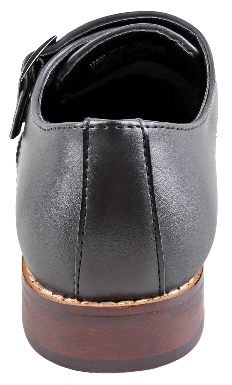 Urban Fox Allen Men's Dress Shoe | Double Monk Strap | Brogue | Wingtip Shoes for Men | Black 9 M US - image 4 of 7