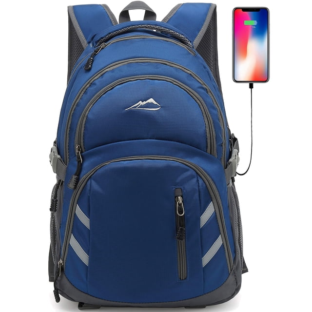 Mochila ProeTrade para portátil universitario y viajes de 15.6 pulgadas, azul
