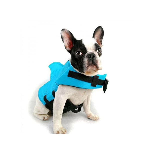 Dog Life Jacket Pet Safety Swimming Clothing Shark Float Adjustable