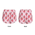 thumbnail image 3 of Balery Strawberries Pattern Women's Running Shorts with Liner 2 Pockets Elastic Workout Athletic Gym Yoga Shorts-X-Large, 3 of 7