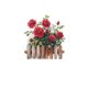 thumbnail image 3 of Adhesivos de pared con acuarela, rosa romántica, valla, 25 x 60 cm, 3 of 4