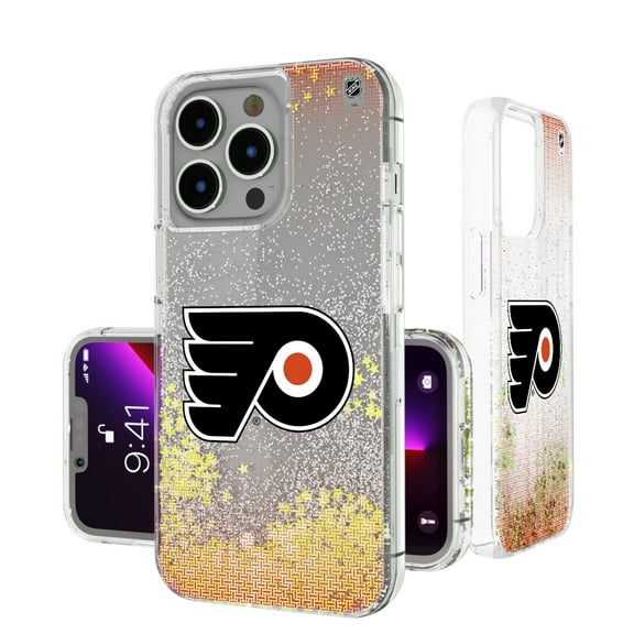 Philadelphia Flyers Linen Logo iPhone Glitter Case