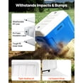thumbnail image 5 of VEVOR Hard Cooler, 45QT Portable Rolling Cooler with Wheels, Leak-Resistant Coolbox Keeps Contents Cool for 48 Hours, Ice Retention Insulated Chests, Ultra-Light for Outdoor Picnics, Grill, Camping, 5 of 9