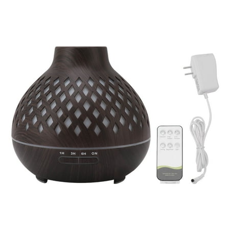 

400ml Aromatherapy Humidifier Onion Wood Grain Aroma Humidifier Colorful Light Ultrasound Essential Oil Diffuser US Plug 100240V