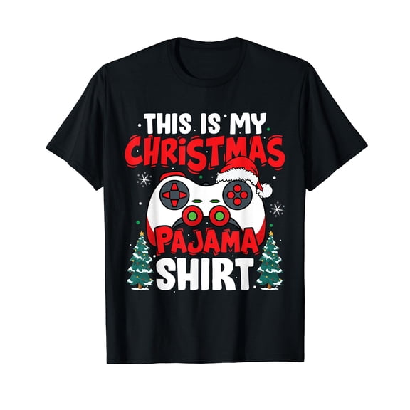 This Is My Christmas Pajama Video Game Gamer Boys Teens T-Shirt