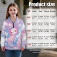 thumbnail image 7 of Uorisanigo Oversized Sweatshirts for Teen Girl, Comfortable Cute Axolotl Star Girls Half Zip Pullover Sweatshirt, Long Sleeve Pullover Crop Tops Athletic Tops Hoodies Trendy Clothes, 7 of 7