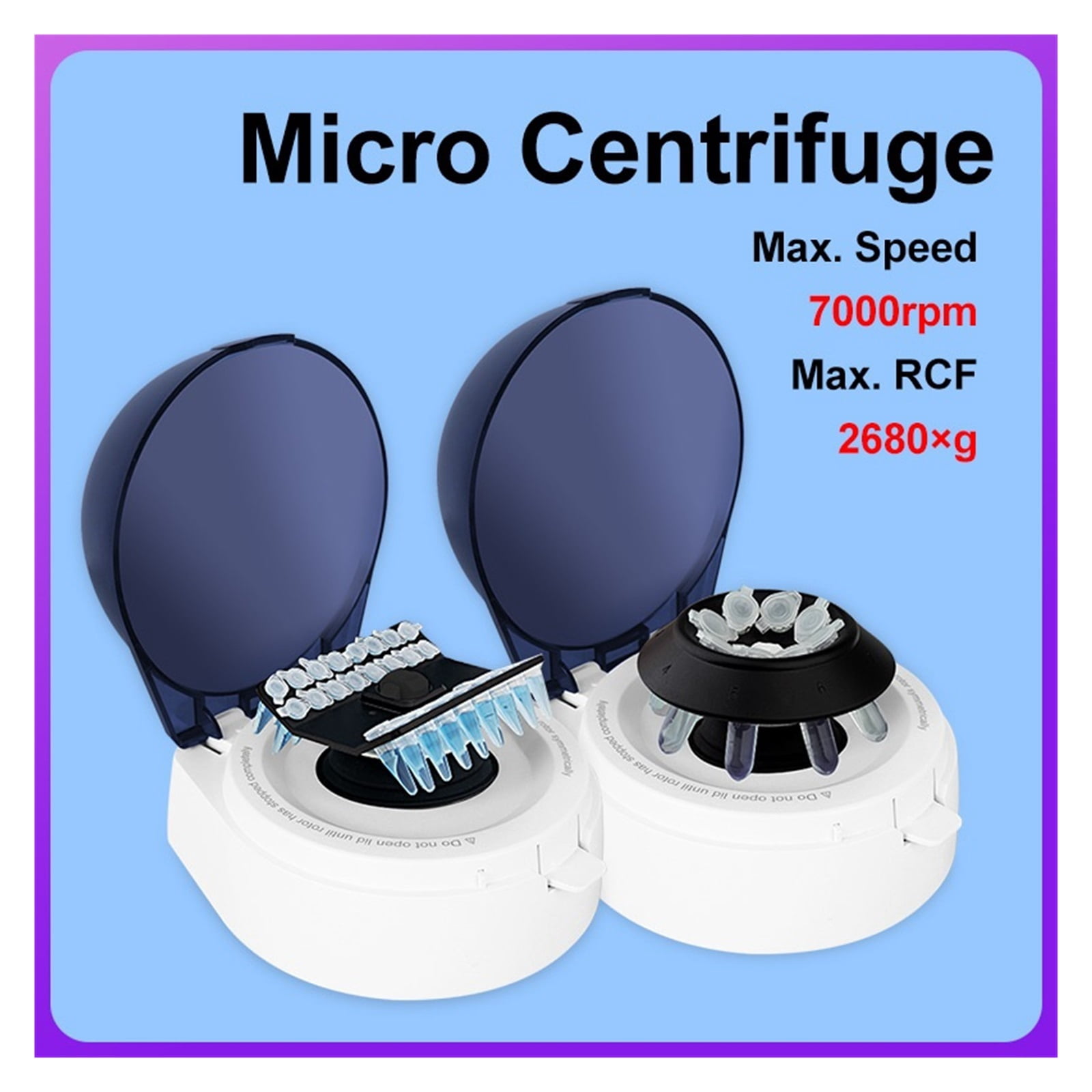 Laboratory Mini Pcr Centrifuge 7000rpm Fixed Speed Medical Blood Plasma Centrifuge Mini-4K Compatible With 2mL Tube ,Widely Applications
