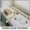 thumbnail image 3 of LOLIPPYY 2 Pcs Repose-Pieds de Remplacement pour Fauteuil Roulant Gris Léger Facile à Transporter pour Fauteuil Roulant, 3 of 6