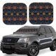 thumbnail image 1 of Balery Mexican Flower Parasol para parabrisas de coche de 2 piezas | Parasol plegable para parabrisas delantero de coche para la mayoría de sedanes-Medium, 1 of 6