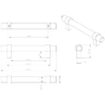 thumbnail image 3 of Jeffrey Alexander 596 Key Grande 3-3/4" (96 Mm) Center To Center Modern Industrial Pipe, 3 of 7