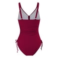 thumbnail image 4 of MKLEKYY Trajes De Baño Mujer 2 Piezas Women Open Crotch Shapewear Underwear High Waist Seamless Bodysuit Sexy Push Up Bikini Set, 4 of 5
