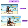 thumbnail image 5 of Doberman Pinscher Hello Summer Beach Theme with Sunglasses and Tropical Cocktail Desk Mat Full Keyboard Mouse Pad Doberman Dog Lover Gifts Large Mousepad - 00009, 5 of 5
