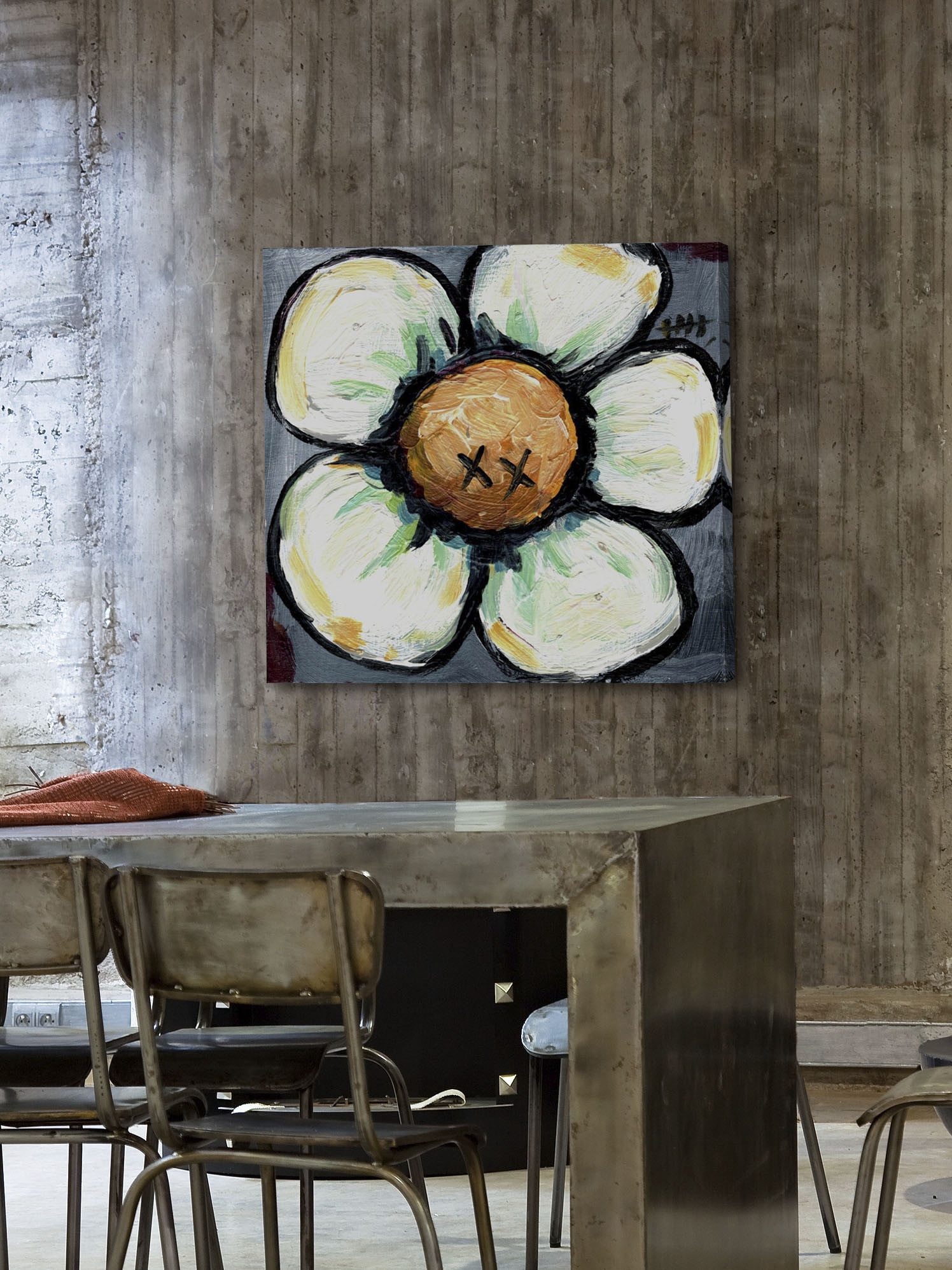 Marmont Hill "XX Flower" by Tori Campisi Painting Print on Canvas