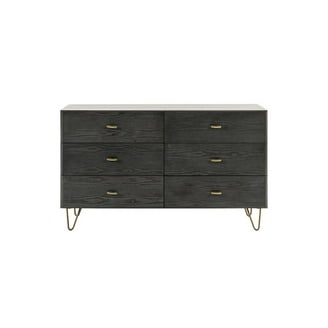 black faux leather dresser Luminescence Black Faux Leather Upholstered Dresser
