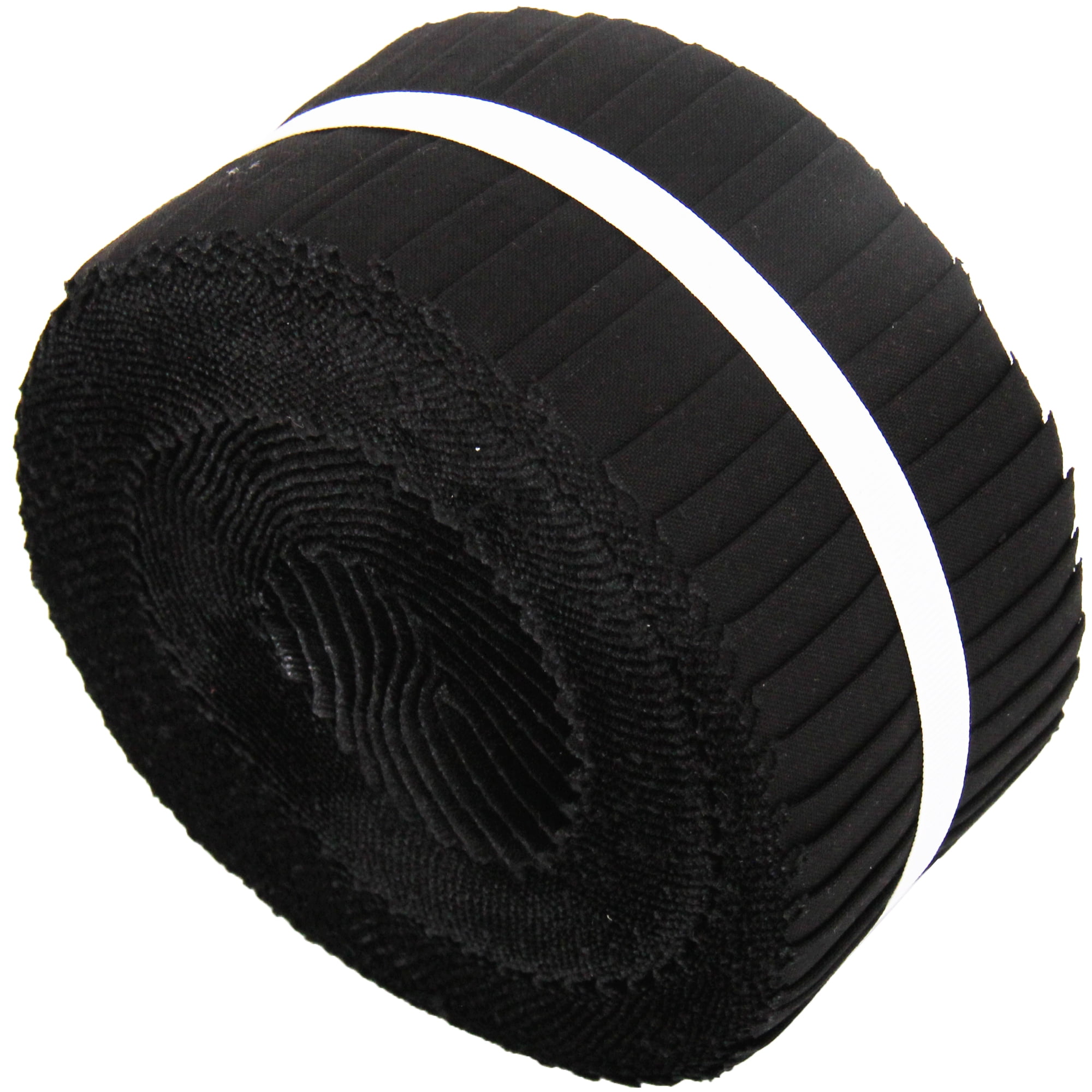 ThreadArt Jelly Roll Fabric Strips for Quilting, Crafting, and Sewing, 40 Precut Fabric Strips in Black, Premium Cotton for Quilts, Crafts, Rugs, Blankets, Clothing and More - Black