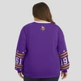 thumbnail image 5 of Women's WEAR by Erin Andrews Purple Minnesota Vikings Plus Size Sport Long-Sleeve T-Shirt, 5 of 5