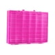 thumbnail image 2 of Caja de almacenamiento transparente con asa para organización de juguetes - 48 compartimentos Rosa, 2 of 9