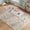 beige, variant on Kids Portable Folding Activity Table Thick PU Leather Top Steel Frame Round Corners Anti Slip Feet No Assembly Indoor Outdoor Play, Only Table