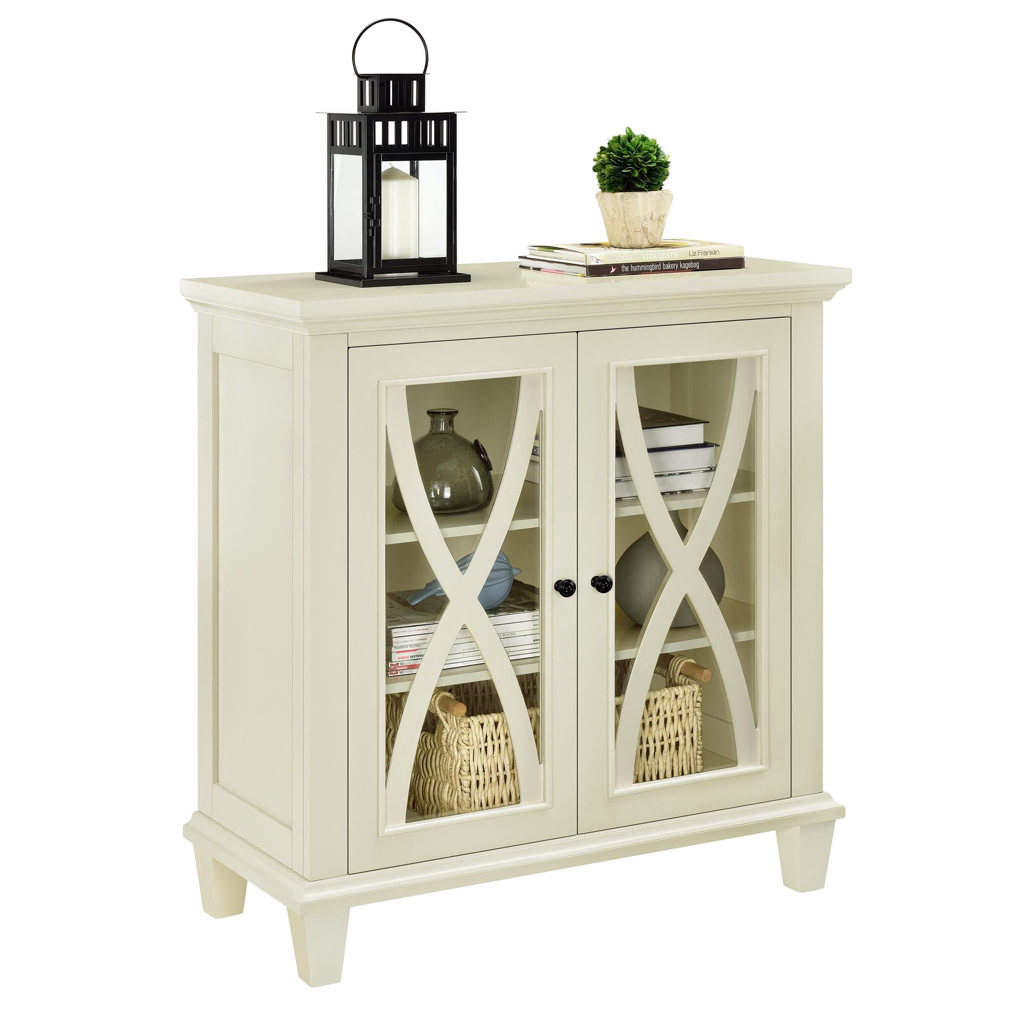 Ameriwood Home Ellington Double Door Accent Cabinet, Multiple Colors - Ivory