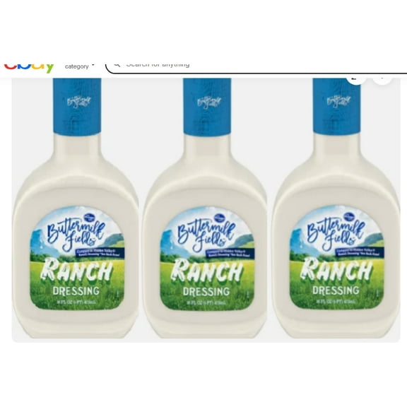 Buttermilk Fields Ranch Salad Dressing, 3 Bottles, 16 oz