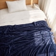 thumbnail image 3 of WOHAPY Upgrade Solid Fleece Blanket, Super Soft Warm Flannel Throw Rug, All-Season Sofa Bedding Portable Blanket M, 3 of 8