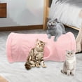 thumbnail image 4 of Tripumer 21pcs Cat Toys Kitten Toy Set Tunnel Interactive Cat Toys Plush Cat Folding Tunnel Teaser Stick 7 Colourful Mouse for Cats, Rabbits, Kittens, Puppies and Small Pets (Rose), 4 of 8