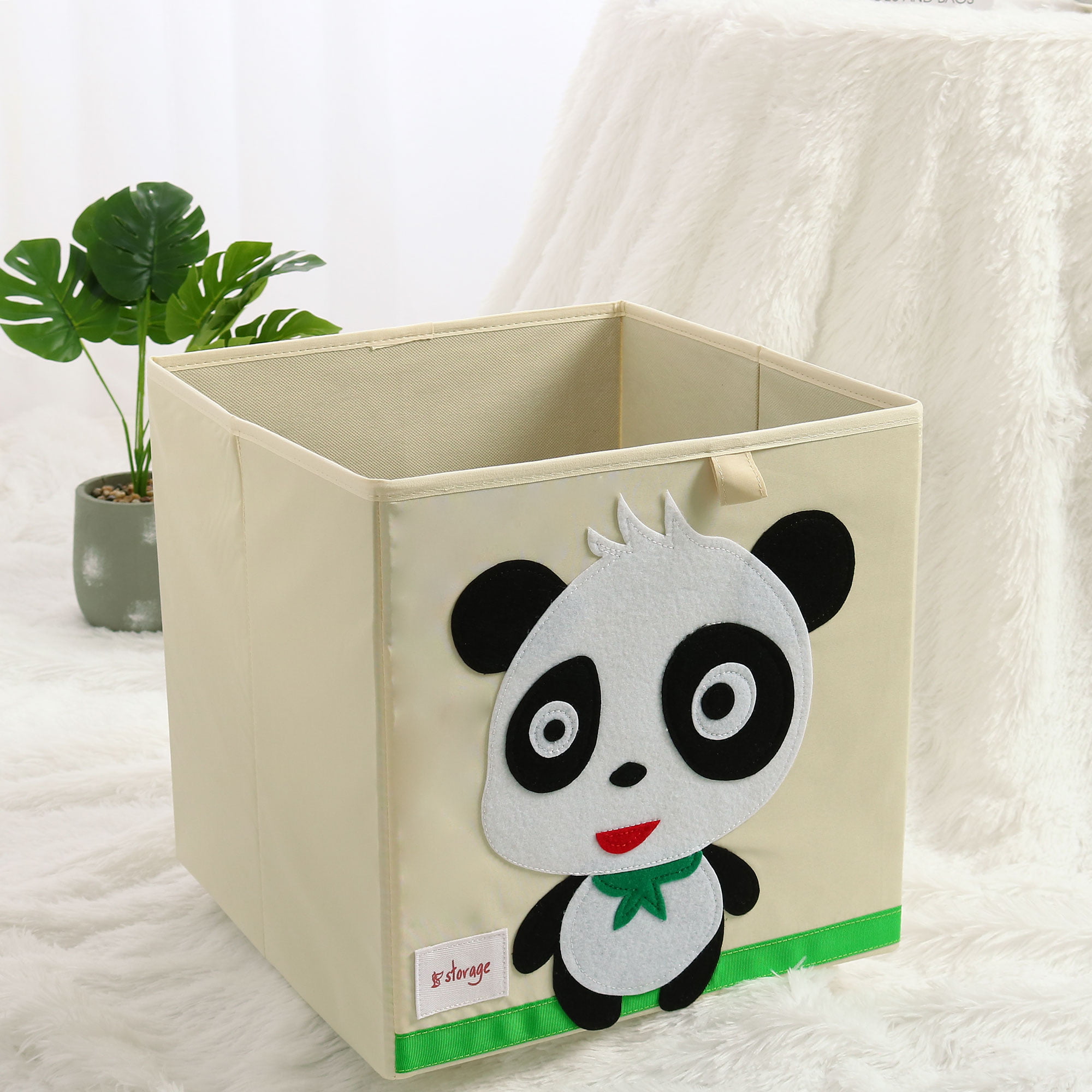 Foldable Cartoon Storage Bins Toy Box Cube Organizers Baskets No Lid ...