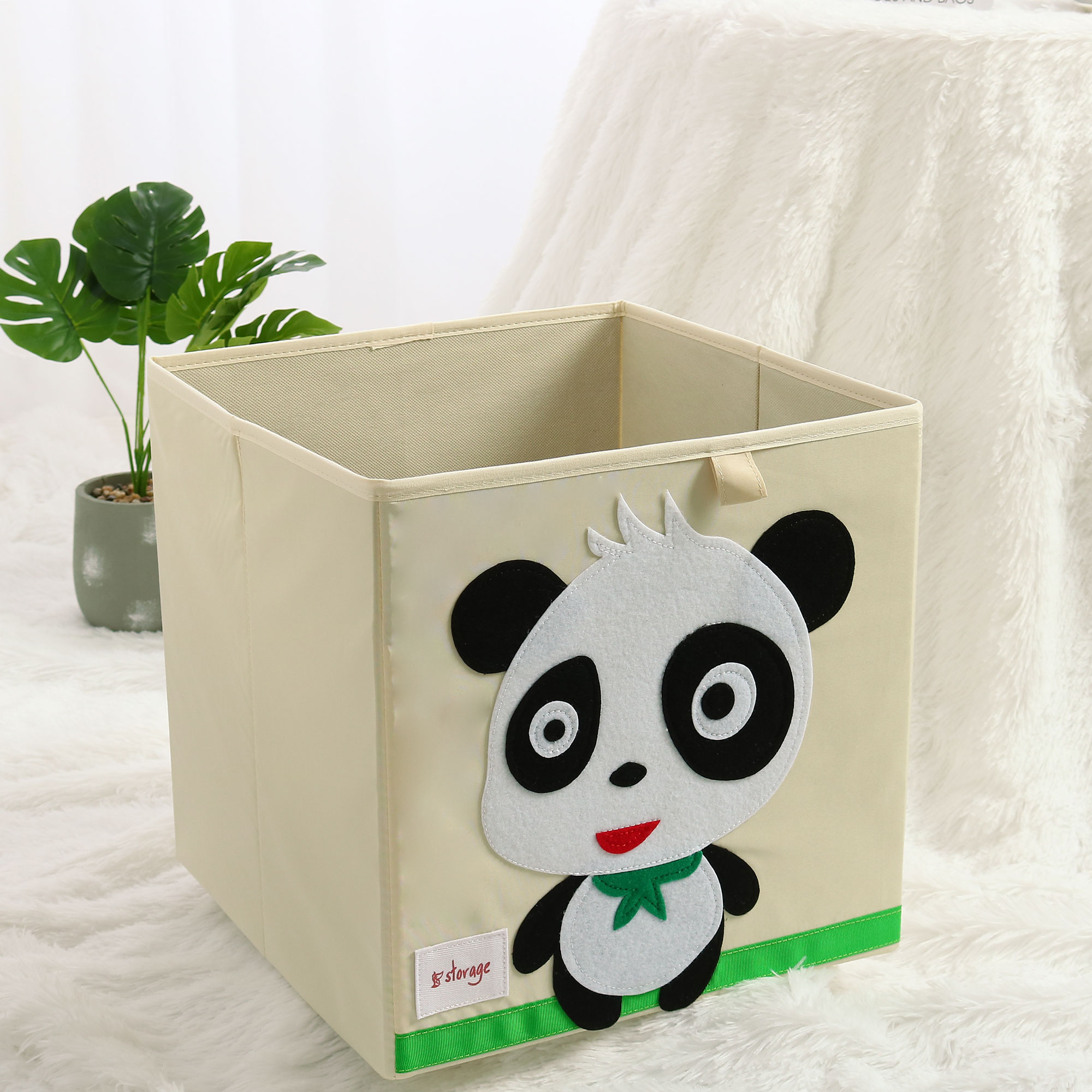Foldable Cartoon Storage Bins Toy Box Cube Organizers Baskets No Lid