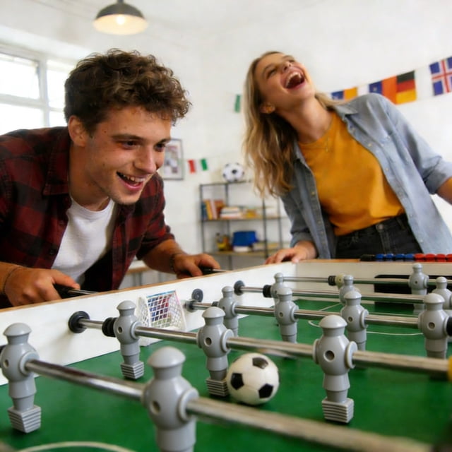 BotaniNest Replacement Foosball Players Realistic Figure For Football Game Blue And Red Foosball With Rod Holes