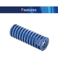 thumbnail image 3 of HUGFEGWE Load Mould Compression Die Spring Long Spiral Stamping Extra Light Load for Mechanical Equipment 3D Printer Accessories Blue 80mm 1PCS CJB91-25098, 3 of 7