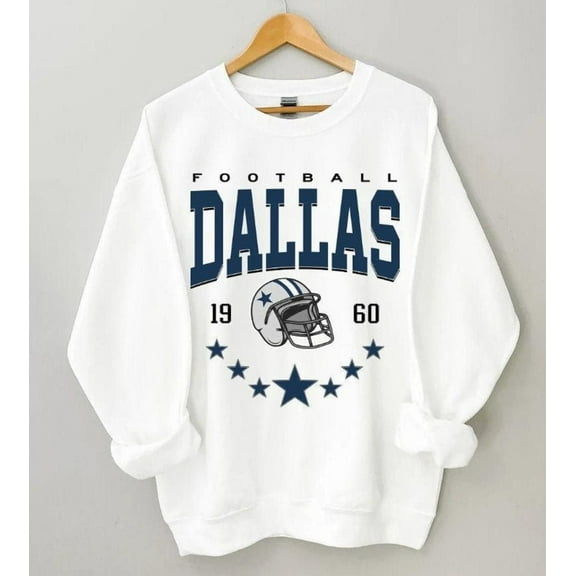 ReActiva Dallas Football Sweatshirt - Trendy Vintage Game Day Fan Sweatshirt