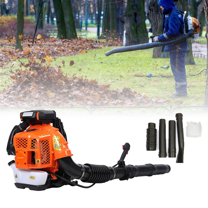 Seipouy 80CC Gas Leaf Blower Backpack 900CFM 206MPH 2 Stroke Ergonomic Harness System Low Vibration and Cruise Control Powerful Gas Blowers for Lawn Yard Care Gifts for Dad