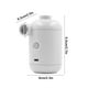 thumbnail image 3 of Bomba inflable eléctrica USB | Bomba de vacío portátil para colchones de aire | Deflador mini inflador de alto caudal de 140L/min | Recargable Tipo-C | Juego de 4 boquillas | Blanco/Azul | Plástico, 3 of 6