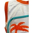 thumbnail image 2 of Coffee Black #7 Flint Tropics White Basketball Jersey - Mens Medium, 2 of 8